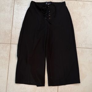 Boom Boom Jeans Black Wide-Leg Pants